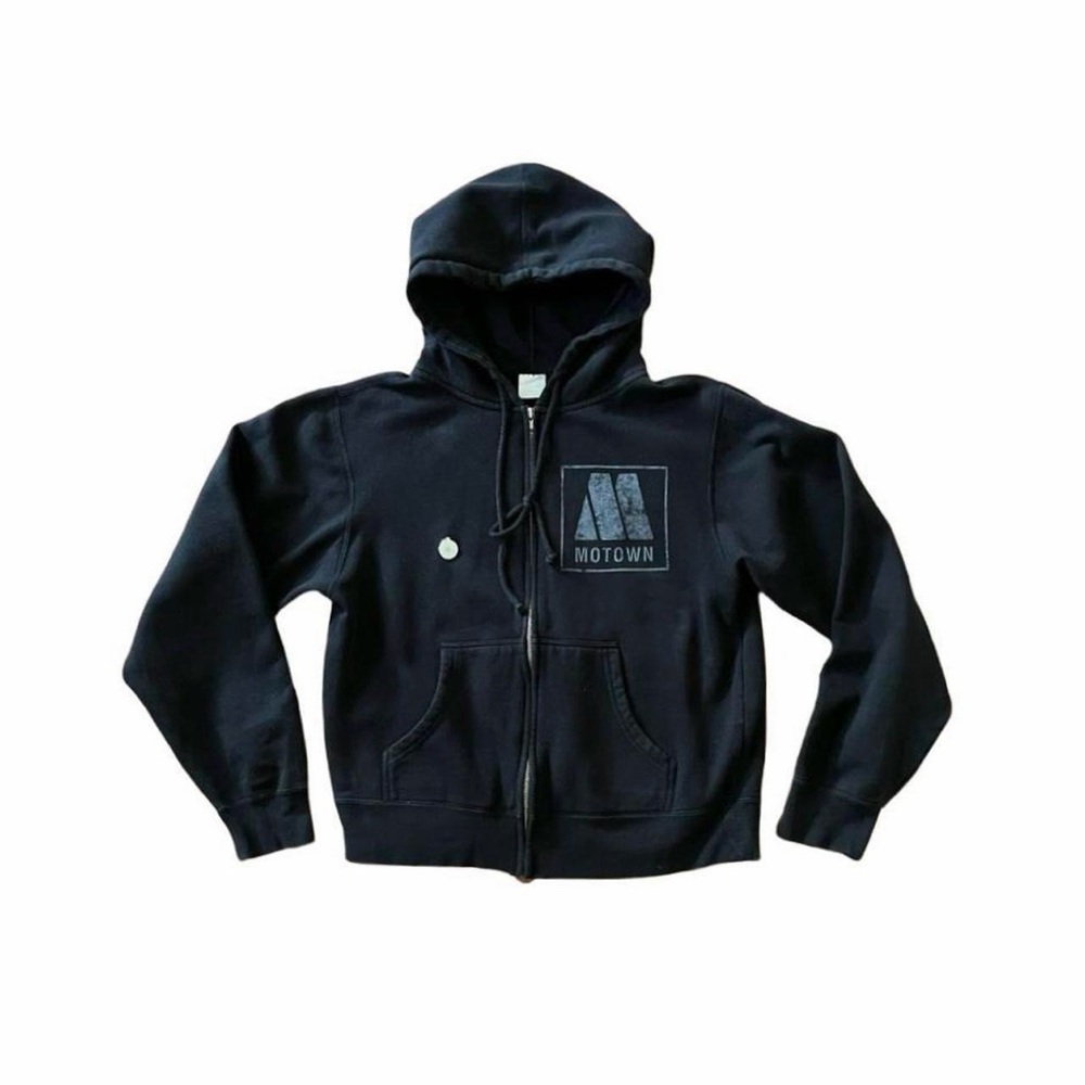 Motown Records Black Zip Hoodie